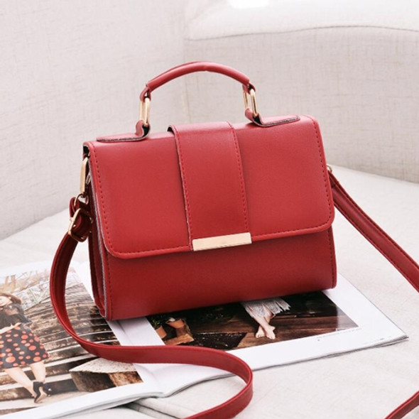 Women Bag Leather Handbags PU Shoulder Bag Small Flap Crossbody Bags for Women Messenger Bags(Red)