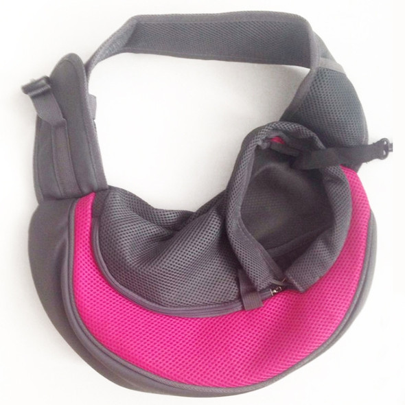 Dog and Cat Sling Carrier Hands Free Reversible Pet Papoose Bag, Size?Large(Magenta)