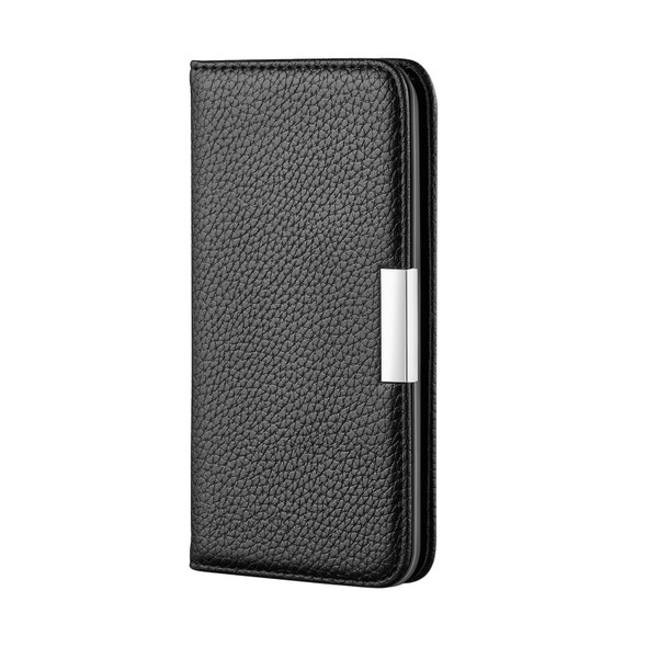 For iPhone 11 Pro Litchi Texture Horizontal Flip Leather Case with Holder & Card Slots(Black)