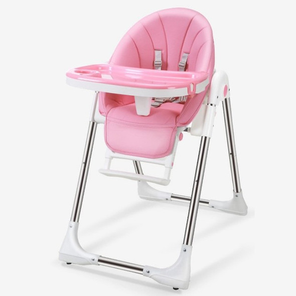 Portable Baby Seat Baby Dinner Table Multifunction Adjustable Folding Chairs for Children(Pink)