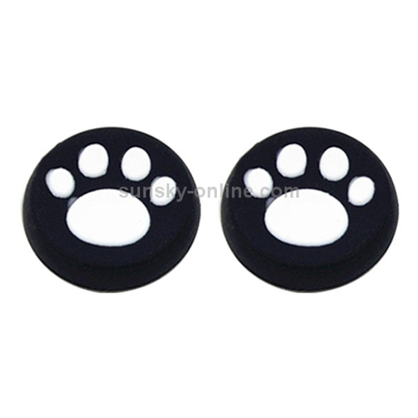 4 PCS Cute Cat Paw Silicone Protective Cover for PS4 / PS3 / PS2 / XBOX360 / XBOXONE / WIIU Gamepad Joystick(White)