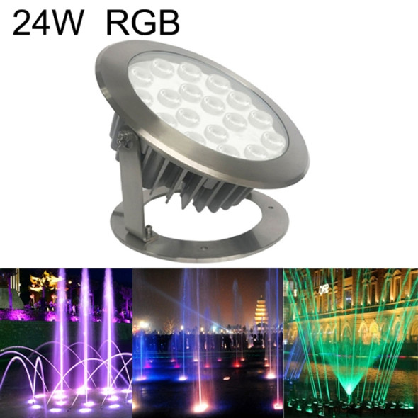 24W Square Park Landscape LED Underwater Light Pool Light(RGB)