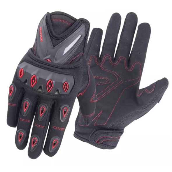 Motocross Racing Gloves Riding Knight Safety Gloves, Size: L (Red)