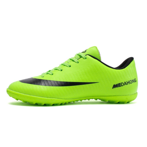 Breathable Non-slip Soccer Shoes Indoor and Outdoor Training Football Shoes for Children & Adult, Shoe Size:39(Green)