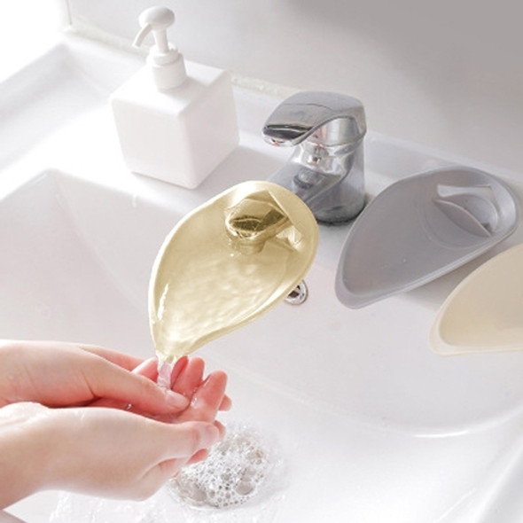 Faucet Extender Solid Color Sink Handle Extension Toddler For Bathroom  Children Hand Wash(Beige)