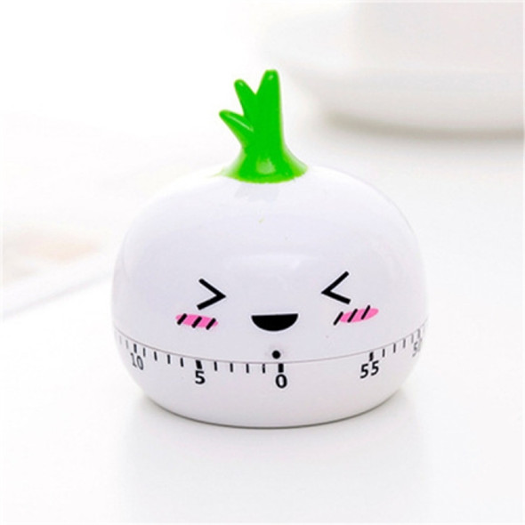 Creative Cartoon Fruit Shape Multi-Function Rotary Timer Learning Work Efficiency Time Manager(Onion)
