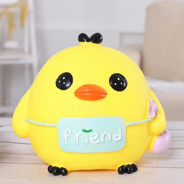 Children Toys Money Chicken Saving Boxes Cute Cartoon Coin Money Box, Size:13x11x11cm(Yellow)