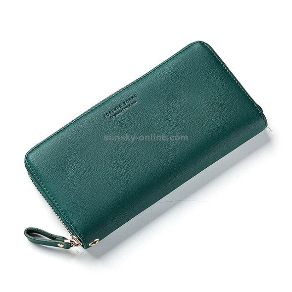 Women Long Clutch Wallet Large Capacity Wallets Female Purse Phone Pocket Card Holder(Green)