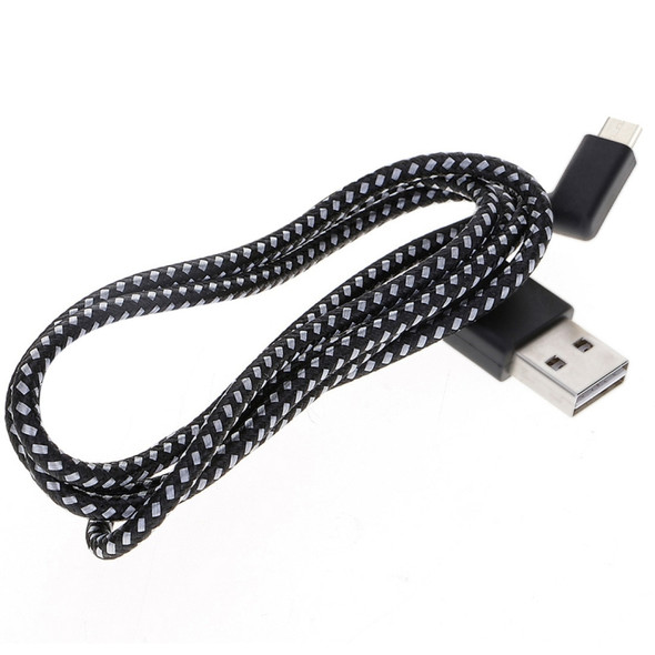 20cm 2A USB to USB-C / Type-C Nylon Weave Style Double Elbow Data Sync Charging Cable, For Galaxy S8 & S8 + / LG G6 / Huawei P10 & P10 Plus / Xiaomi Mi 6 & Max 2 and other Smartphones