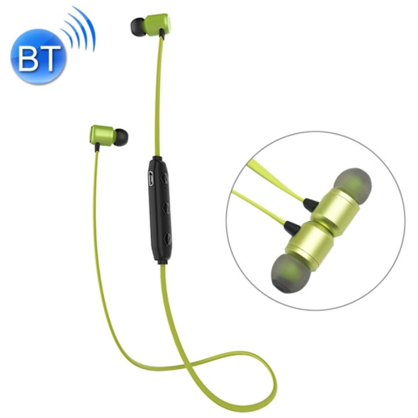 XRM-X4 Sports IPX4 Waterproof Magnetic Earbuds Wireless Bluetooth V4.2 Stereo Headset with Mic, For iPhone, Samsung, Huawei, Xiaomi, HTC and Other Smartphones(Green)