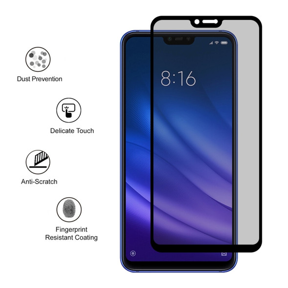 ENKAY Hat-Prince 0.26mm 9H 2.5D Privacy Anti-glare Full Screen Tempered Glass Film for Xiaomi Mi 8 Lite