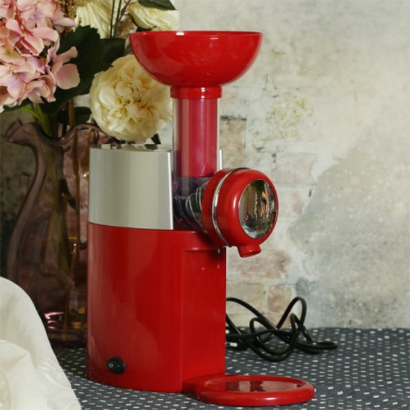 Fully Automatic Production of Frozen Fruit Dessert Ice Cream Milkshake Machine, EU Plug(Red)