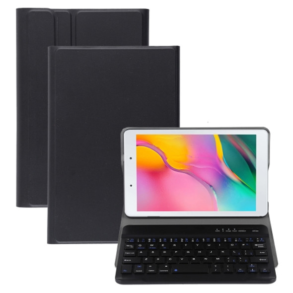 Ultra-thin Detachable Magnetic Bluetooth Keyboard Leather Case for Galaxy Tab A 8.0 2019 P200 / P205, with Holder(Black)