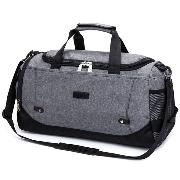 2 PCS Travel Bag Large Capacity Men Hand Luggage Travel Bags Nylon Bags Women Multifunctional Travel Bags(Gray)