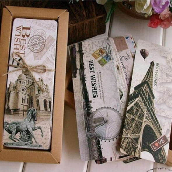 2 PCS Retro Nostalgic Exotic Creative Classical Tower Paper Bookmarks