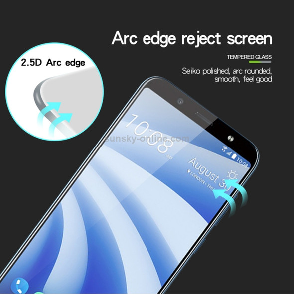 MOFI 0.3mm 9H 2.5D Curved Edge Full Screen Tempered Glass Screen Protector for HTC U12 Life(Black)