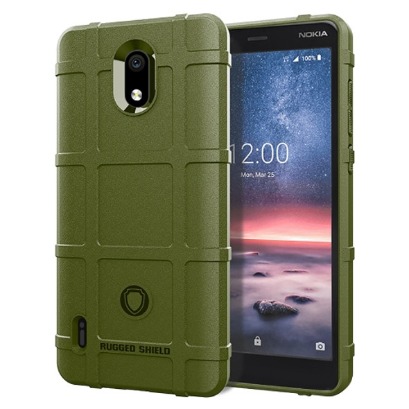 Full Coverage Shockproof TPU Case for Nokia 3.1A(Army Green)