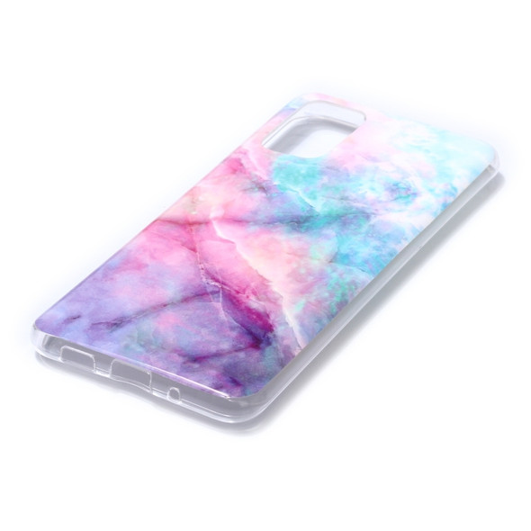 For Galaxy S20 Ultra Coloured Drawing Pattern IMD Workmanship Soft TPU Protective Case(Pink Sky)