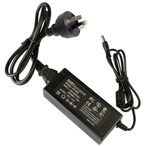 AU Plug 12V 5A 60W AC Power Supply Unit with 5.5mm DC Plug for LCD Monitors Cord, Output Tips: 5.5x2.5mm