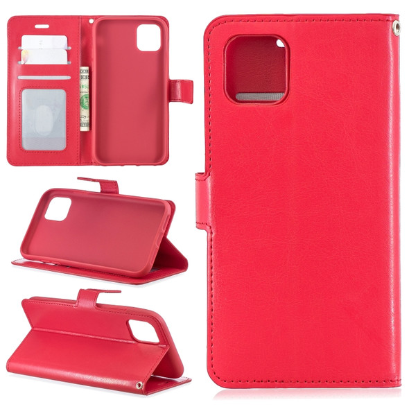 Crazy Horse Texture Horizontal Flip Leather Case with Holder & Card Slots & Wallet & Photo Frame for  iPhone 11(red)