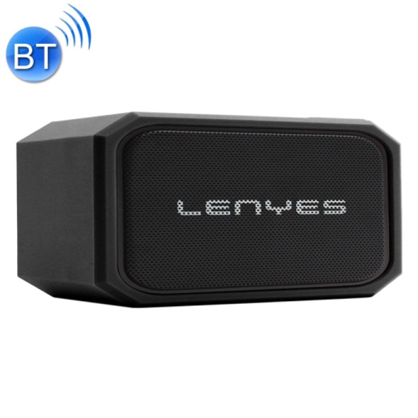 Lenyes S107 20W IPX7 Waterproof HiFi Bass Wireless Bluetooth Speaker, Support Hands-free / USB / AUX (Black)