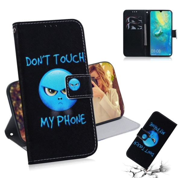 Anger Pattern Coloured Drawing Horizontal Flip Leather Case for Huawei Mate 20 X, with Holder & Card Slots & Wallet