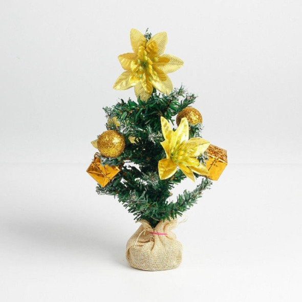 2 PCS Christmas Delicate Mini Christmas Tree(Yellow)