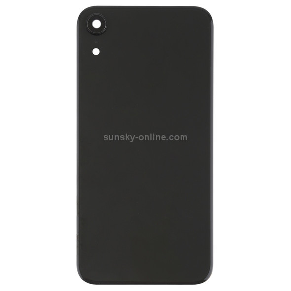 Battery Back Cover with Back Camera Bezel & Lens & Adhesive  for iPhone XR(Black)