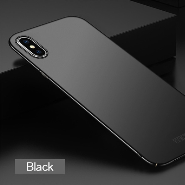 MOFI Frosted PC Ultra-thin Full Coverage Case for iPhone XS(Black)