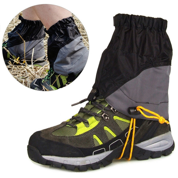 Outdoor Mountaineering Sandproof Waterproof Tearproof Legging Protective Case(Black )