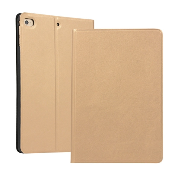 Universal Spring Texture TPU Protective Case for iPad Mini 4 / 5, with Holder(Gold)