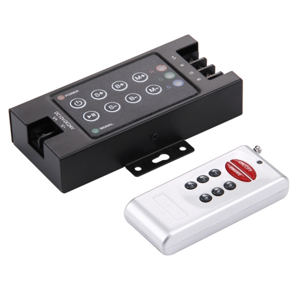 SX-042RF Double Board 8-key RF Remote Controller with Remote Control, DC 12-24V(Black)