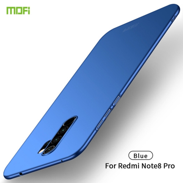 For Xiaomi RedMi Note8 Pro MOFI Frosted PC Ultra-thin Hard Case(Blue)