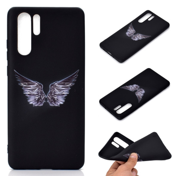 For Huawei P30 Pro Shockproof Stick Figure Pattern Soft TPU Protective Case(Wing)
