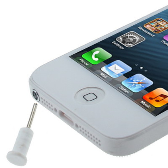 100 PCS Earphone Slot Anti-dust Stopper for iPhone 6S / 6S Plus, 6 / 6 Plus, iPhone 5 / 5S / 5C / SE, iPad Air / iPad Air 2, iPad mini 4(White)