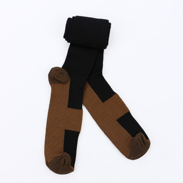 Nylon Outdoor Sports Socks Fiber Stockings, Size:XXL(Black)