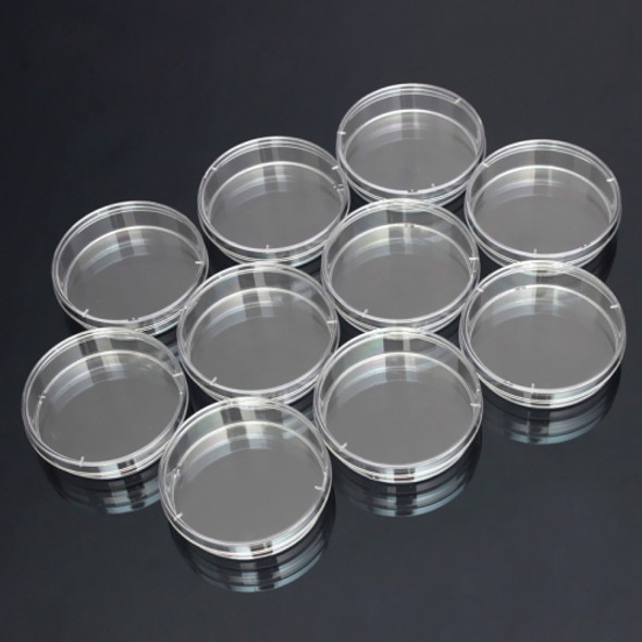 10 PCS Polystyrene Sterile Petri Dishes Bacteria Dish Laboratory Medical Biological Scientific Lab Supplies, Size:90mm