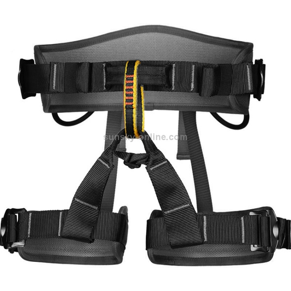 XINDA XDA9516 Outdoor Rock Climbing Polyester High-strength Wire Adjustable Downhill Whole Body Safety Belt(Black)