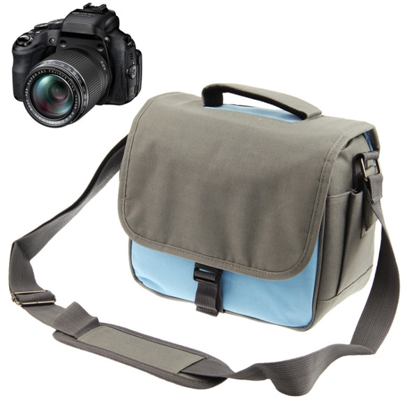 Stylish Canvas Digital Camera Bag with Strap, Size: 24cm x 20.5cm x 14cm