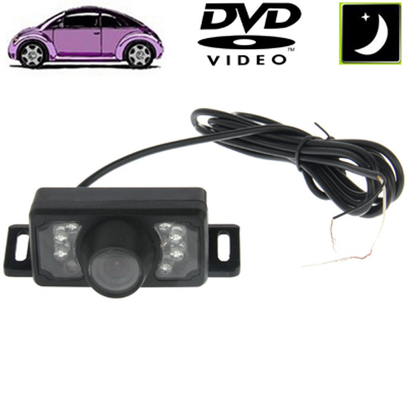 7 LED IR Infrared Waterproof Night Vision Wireless Short Lens DVD Rear View With Scaleplate, Support Installed in Car DVD Navigator, Wide Viewing Angle: 140 degree (WX002)(Black)