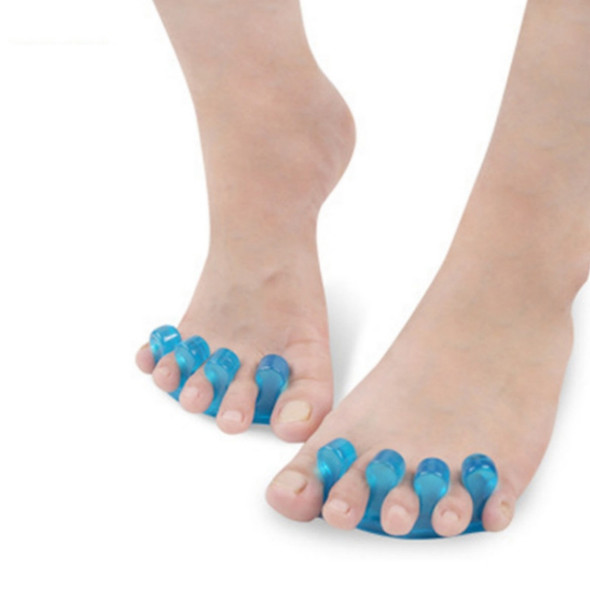 1 Pair Thumb eversion Toe Separator Toe Care(Blue)