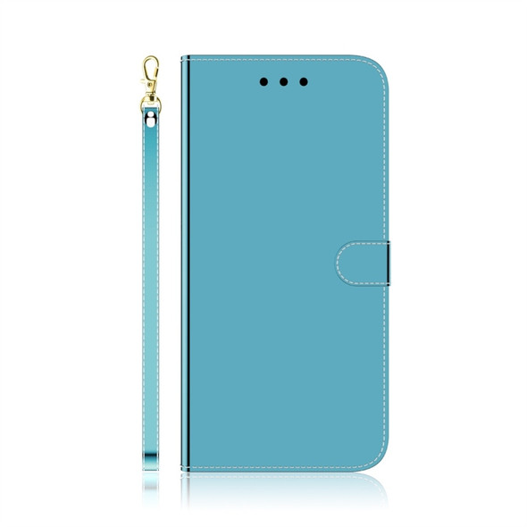 For Nokia 6.2 / 7.2 Imitated Mirror Surface Horizontal Flip Leather Case with Holder & Card Slots & Wallet & Lanyard(Blue)