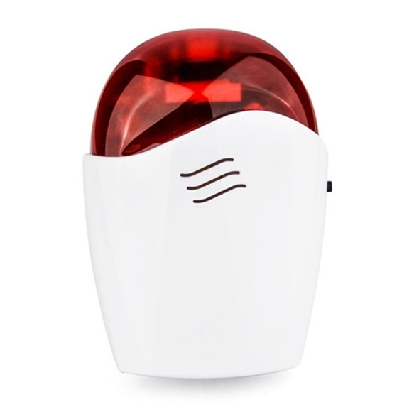 DY-JH100A 433/315 MHz Wireless Indoor Alarm Siren with Flash Strobe Light, AC 220V(White)