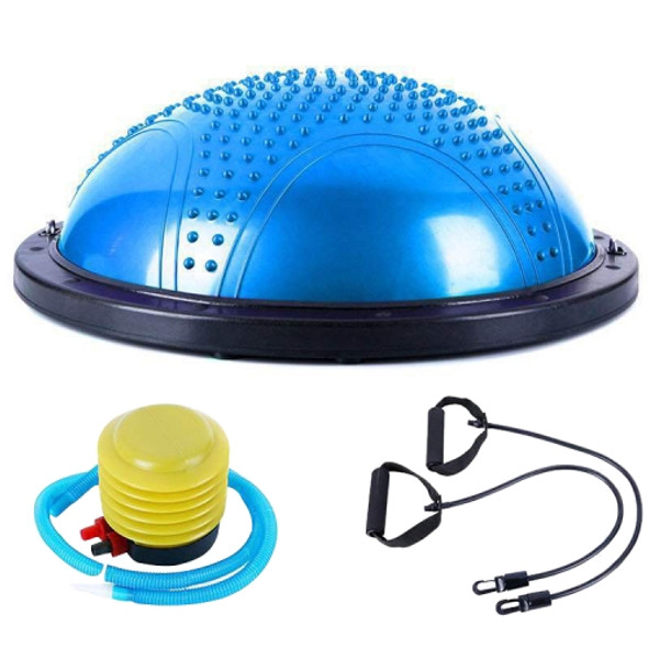 Explosion-proof Yoga Ball Sport Fitness Ball Balance Ball with Massage Point, Diameter: 60cm(Blue)