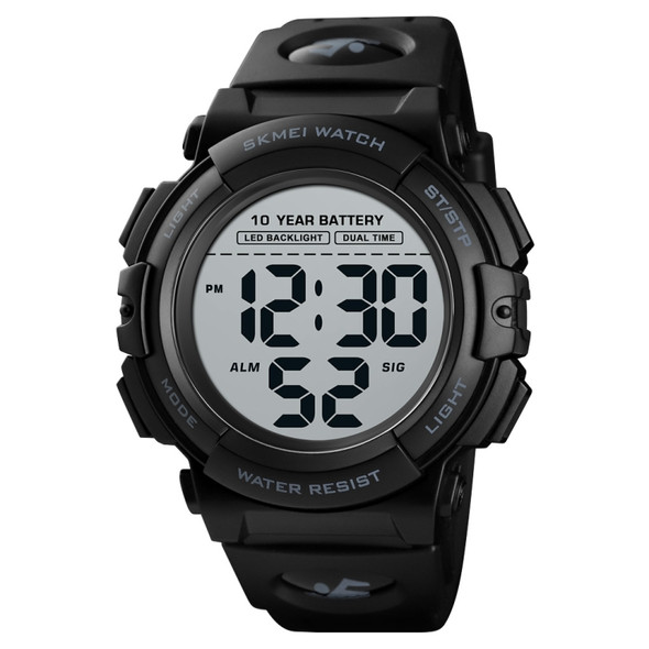 Skmei 1562 Multi Function Outdoor Sports Waterproof Student Electronic Watch Ten Year Battery Mens Watch(Black)