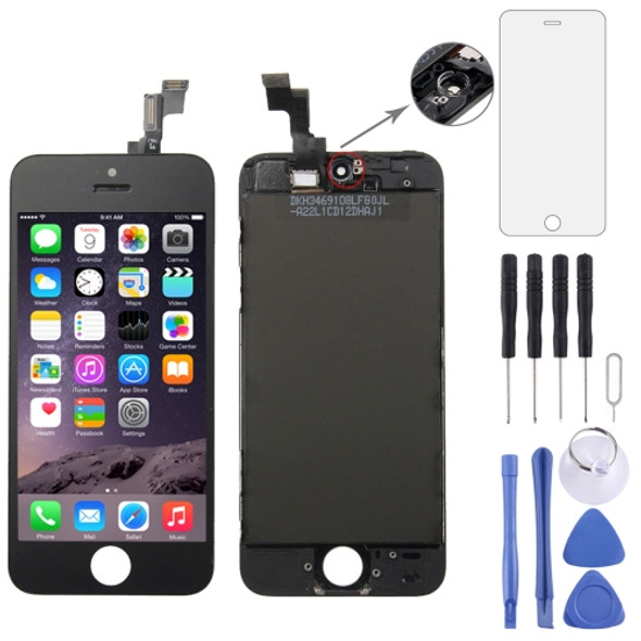 Digitizer Assembly (Original LCD + Frame + Touch Panel) for iPhone 5S(Black)