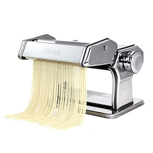 QF150 Household Kitchen Split Type Stainless Steel Manual Pressing Machine Pasta Machine (Silver)