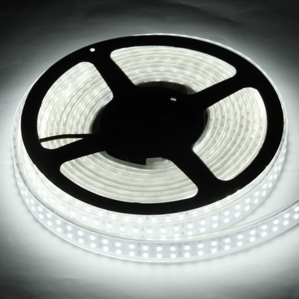 Casing Waterproof  Rope Light, Length: 5m, Dual Row White Light 3528 SMD LED, 120 LED/m