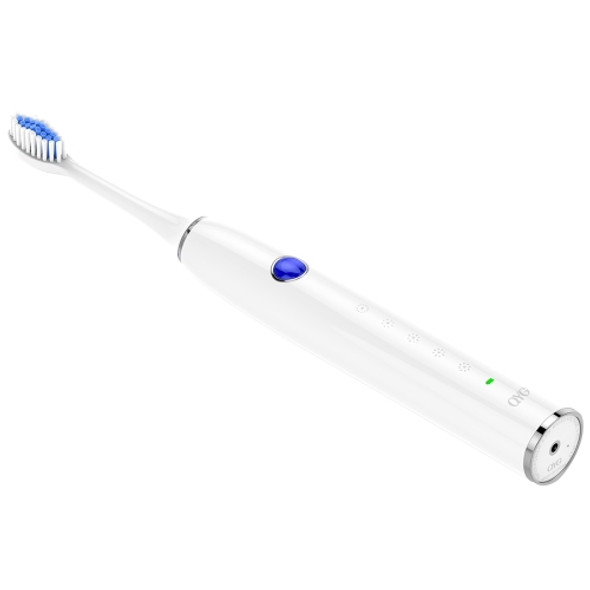QYG Q1-W IPX7 Waterproof 5 Modes Wireless Charging Electric Sonic Toothbrush(White)