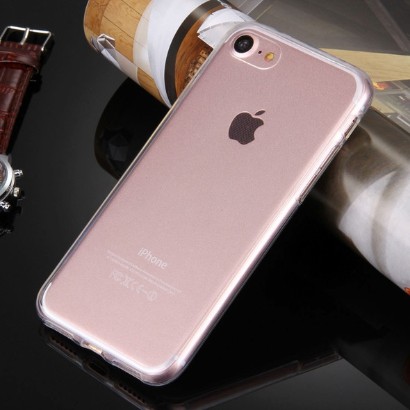 For  iPhone 8 & 7  0.75mm Double-sided Ultra-thin Transparent TPU Protective Case(Transparent)